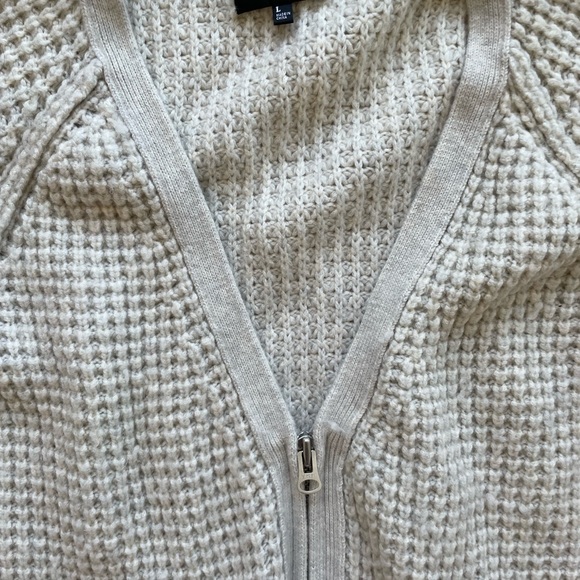 Aritzia wilfred cream zip cardigan - Picture 2 of 4